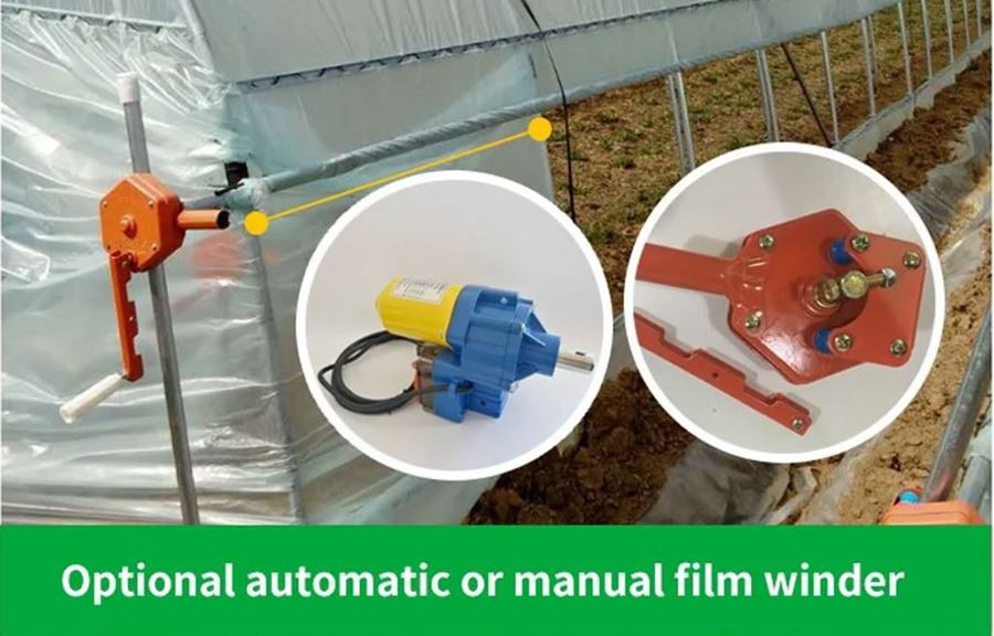 Bulk polyethylene plastic sheeting greenhouse