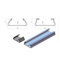 Greenhouse Aluminium -Profil -Sperrkanalanschluss
